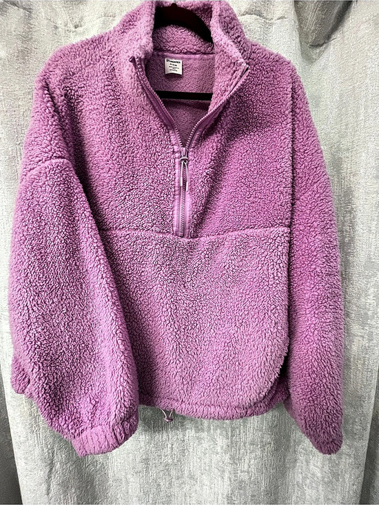 No Boundaries Jackets & Blazers - No Boundaries Faux Shearling Plush Pullover Purple XL